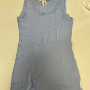 BLAUW T-SHIRT ZONDER MOUWEN (VOLWASSENEN)