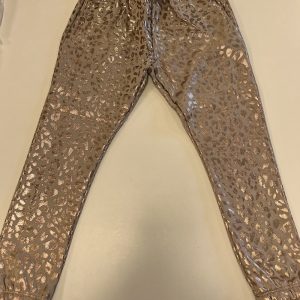 BROEK LUIPAARDMOTIEF ROSE