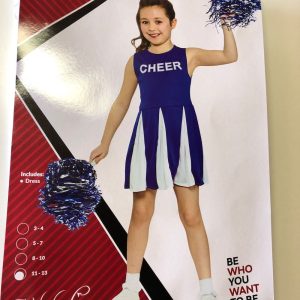 CHEERLEADER JURK BLAUW