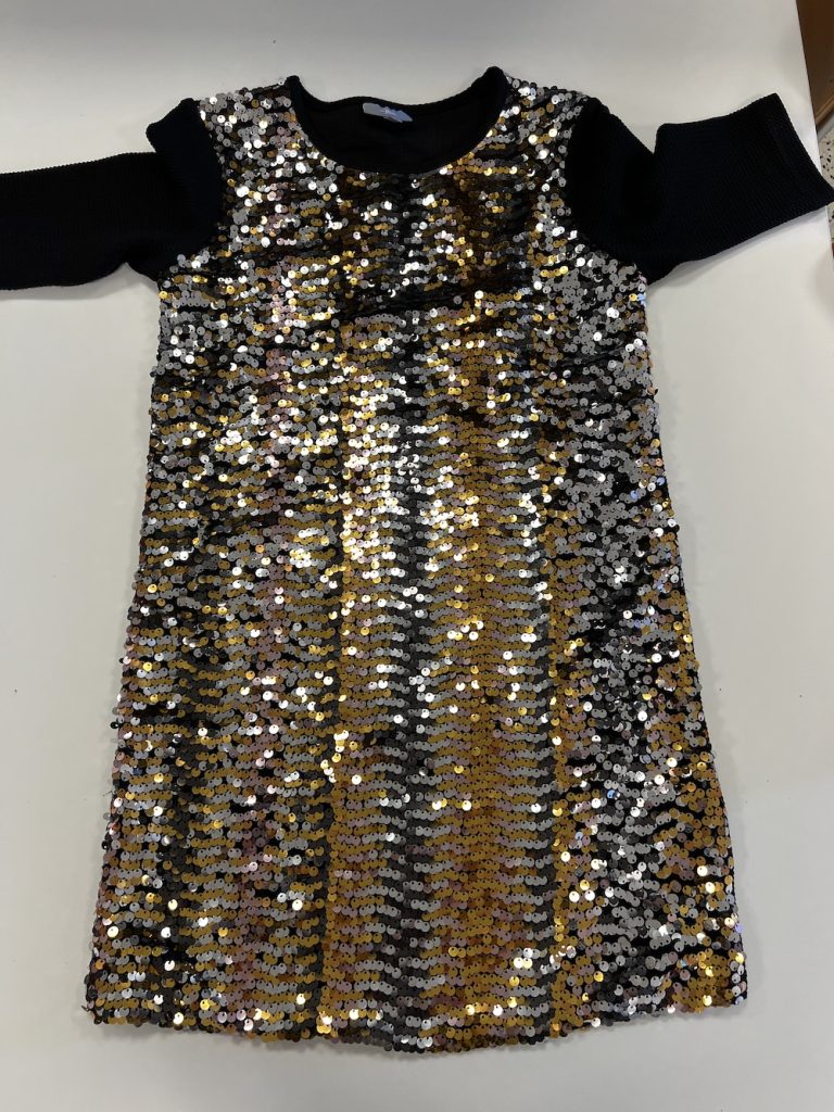 GLITTERJURK GOUD/ZILVER (KIDS)