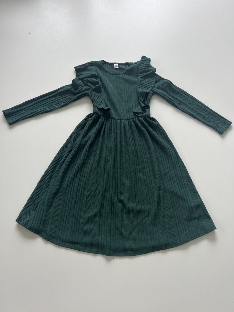GROENE JURK LANGE MOUWEN