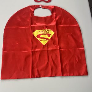 RODE CAPE EN MASKER (KIDS)