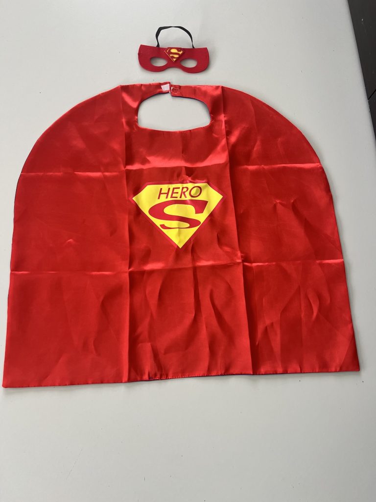 RODE CAPE EN MASKER (KIDS)