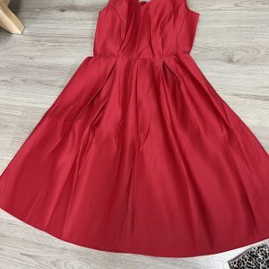 RODE LANGE JURK DAMES