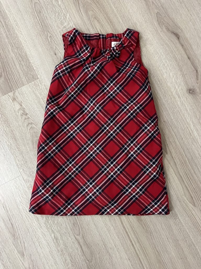 ROOD/ZWART GERUITE JURK (KIDS)