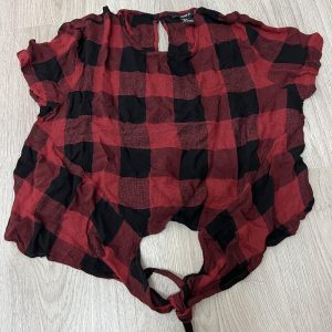 ROOD ZWART GEBLOKT HEMDJE