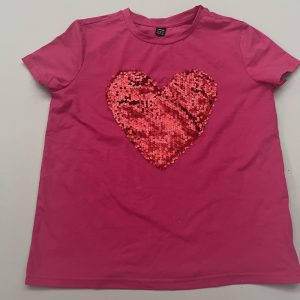 ROZE T-SHIRT MET HARTJE