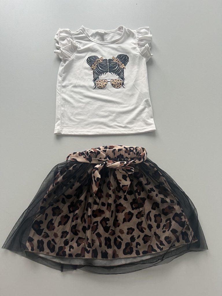 SETJE TIJGERROKJE TULE EN T-SHIRT