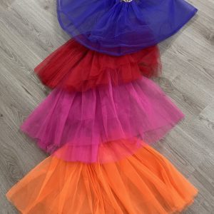 TULE ROK PAARS, ROOD, ROZE, ORANJE
