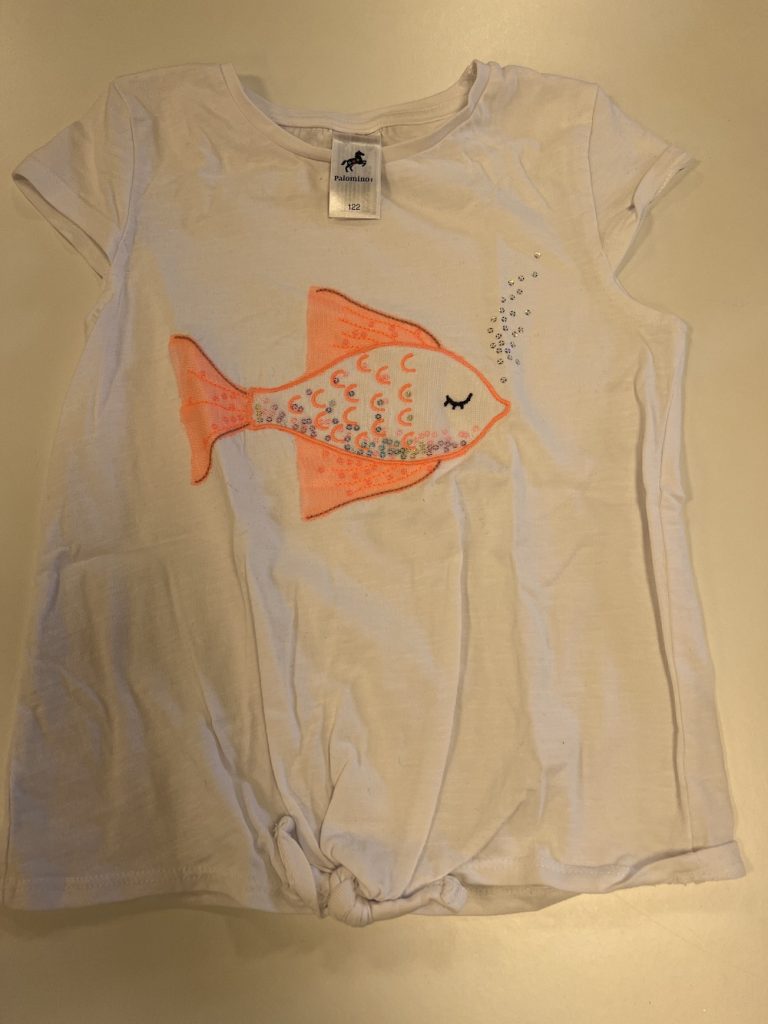 WITTE T-SHIRT VIS (KIDS)