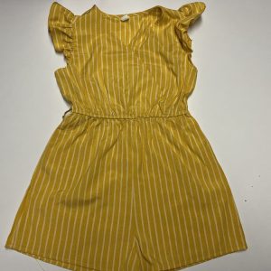 JUMPSUIT GEEL GESTREEPT