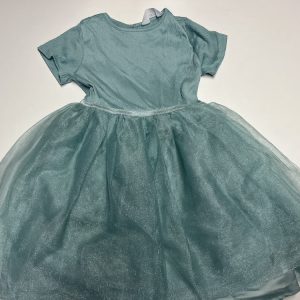 JURK LICHTGROEN MET TULE ROK