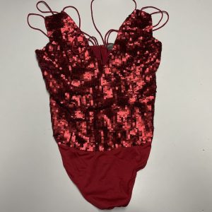 RODE BODYSUIT PAILETTEN