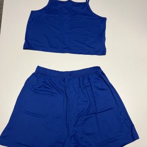 SET BLAUWE TOP SMALLE BAND MET BROEK