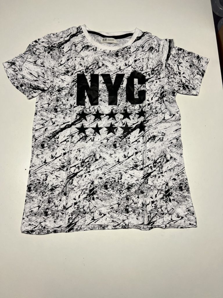T-SHIRT NYC ZWART WIT