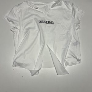 WITTE T-SHIRT MET DESTINY